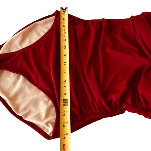 Kona Sol One Piece Swimsuit, Size M, Burgundy - Picture 5 of 6